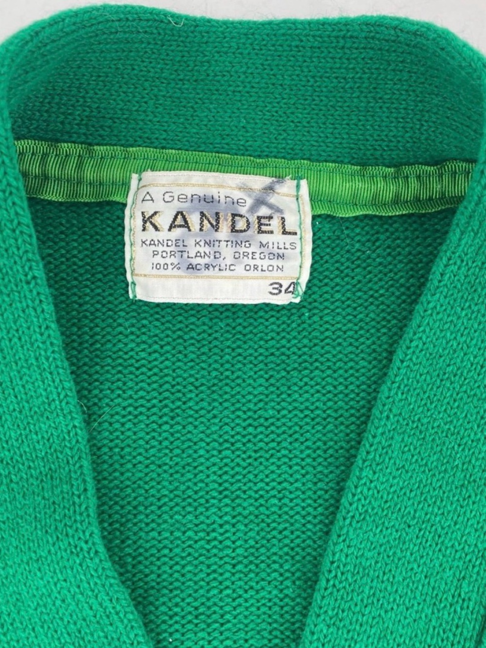 Vintage Kandel green cardigan - Picture 6 of 6